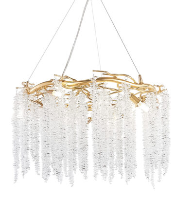 Đèn thả thủy tinh liễu rũ trang trí TPL912