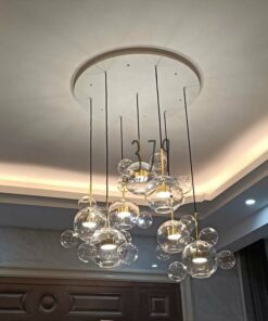 Đèn thả thủy tinh trang trí Bọt nước THCN 33A-18