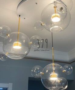 Đèn thả thủy tinh trang trí Bọt nước THCN 33A-18