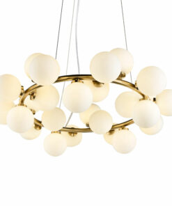 Đèn chùm chao thủy tinh hiện đại