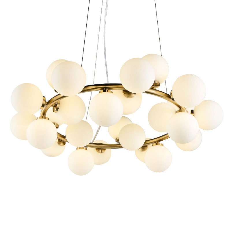 Đèn chùm chao thủy tinh hiện đại