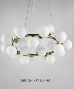 Đèn chùm chao thủy tinh hiện đại