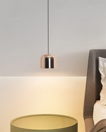 Đèn thả LED ống rọi thân vàng bóng cao cấp THD24