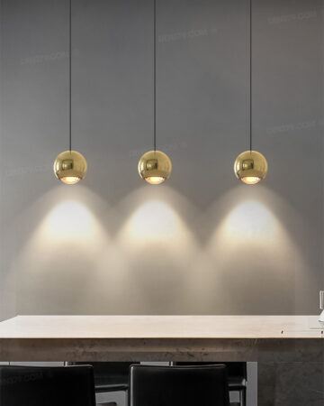 Đèn thả LED quả cầu rọi vàng bóng cao cấp THD8170