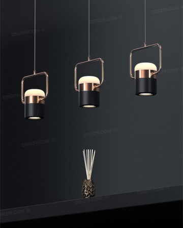 Đèn thả LED ống rọi xoay hướng tự do phong cách hiện đại THD63