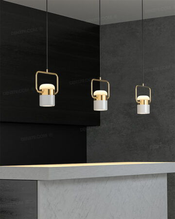 Đèn thả LED ống rọi xoay hướng tự do phong cách hiện đại THD63