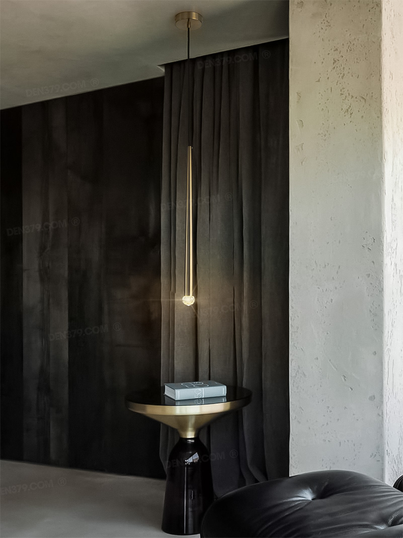 Đèn thả LED ống rọi thân vàng cao cấp 76171