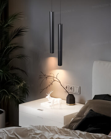 Đèn thả LED ống rọi thân sơn tĩnh điện THCN123