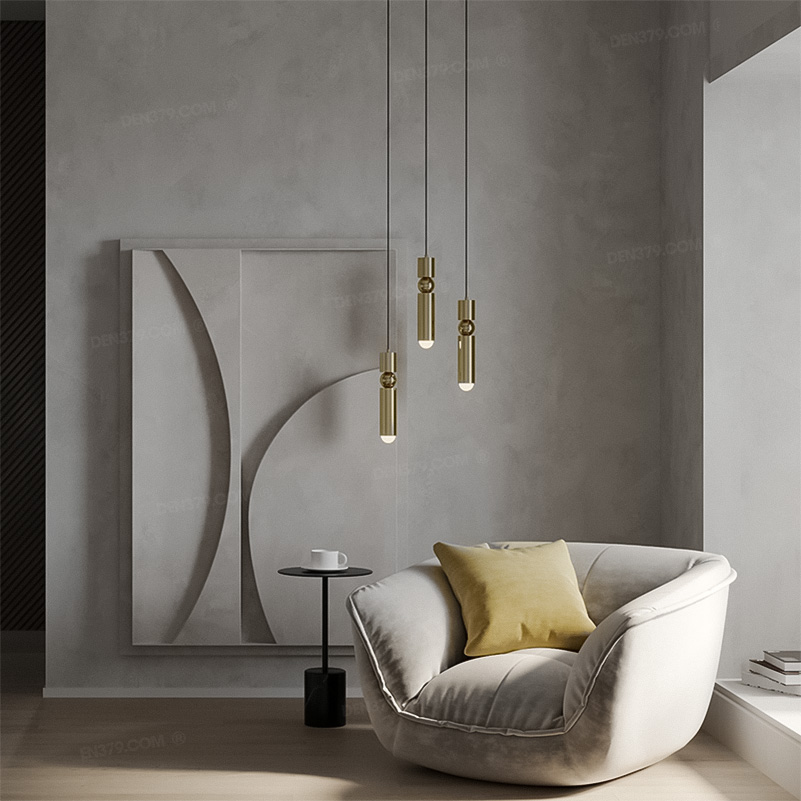 Đèn thả LED ống rọi thân vàng cao cấp THD06