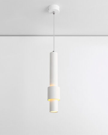 Đèn thả LED ống rọi thân trắng sơn tĩnh điện TE-214