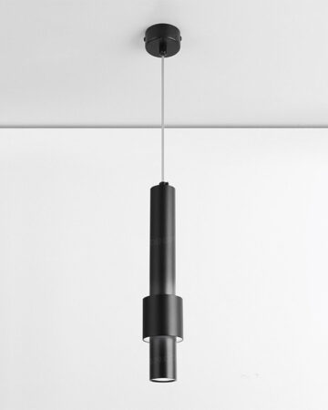 Đèn thả LED ống rọi thân đen sơn tĩnh điện TE-214