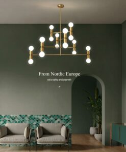 đèn chùm hiện đại trang trí phòng khách