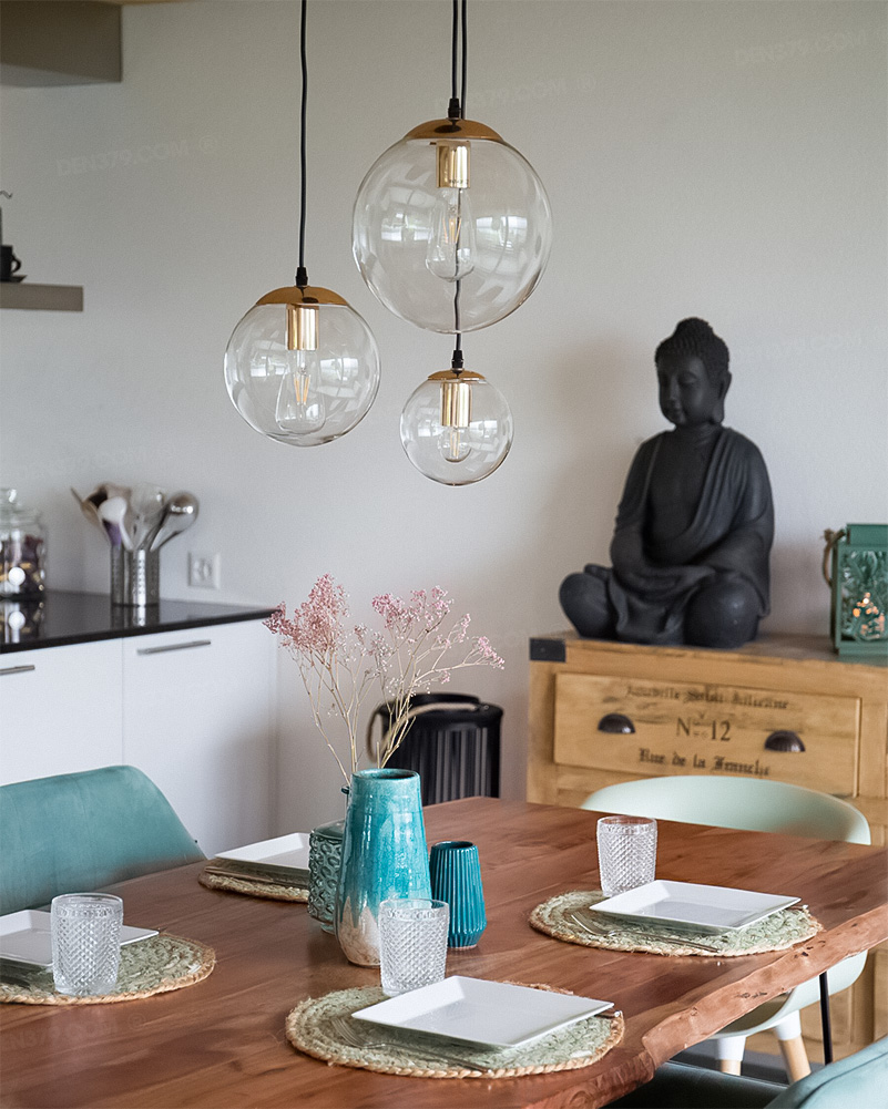 Đèn thả thủy tinh TH7018