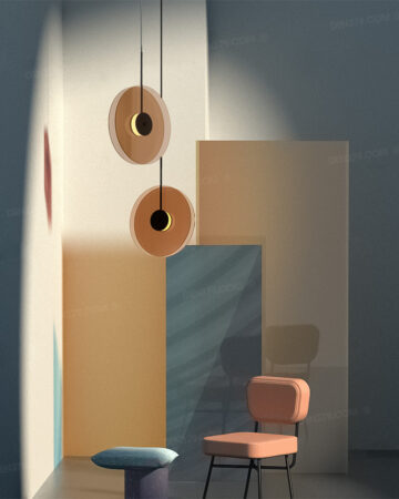 Đèn thả thủy tinh trang trí THD12