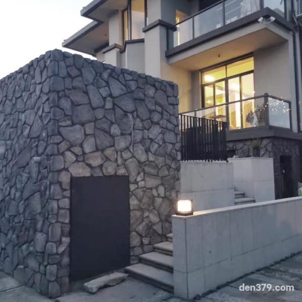 Đèn trụ, cột cổng ngoài trời ô vuông hiện đại