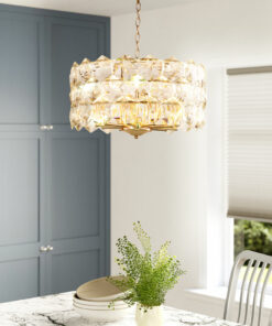 đèn chùm pha lê hiện đại