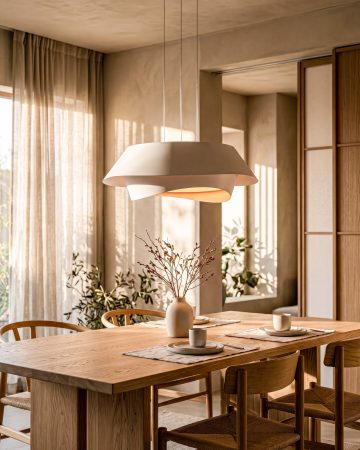 Đèn thả trần phong cách japandi VRG-TTK86