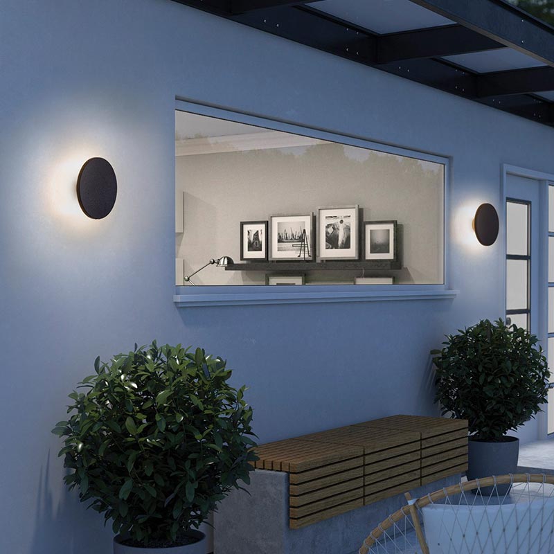 Đèn hắt tường ngoài trời tròn WL6106/150 - chống nước, giá rẻ & hiện đại