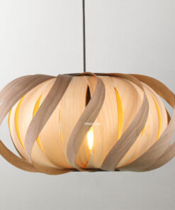 Đèn thả trang trí lá gỗ D2030