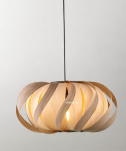 Đèn thả trang trí lá gỗ D2030