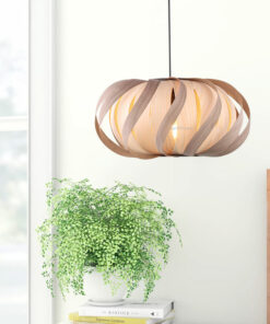 Đèn thả trang trí lá gỗ D2030