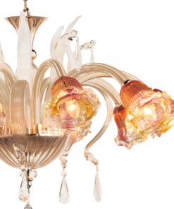 Đèn chùm trang trí thủy tinh bóng nến cao cấp