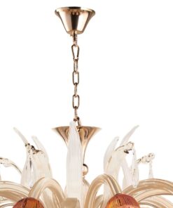 Đèn chùm trang trí thủy tinh bóng nến cao cấp