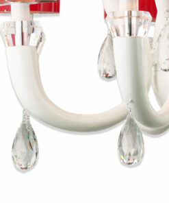 VIRGO V93604 | Đèn chùm Hoa tu líp đỏ | Trang trí phòng khách cao cấp