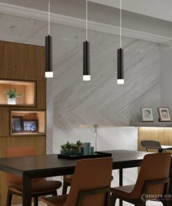 Đèn thả Ống bơ kim loại hiện đại