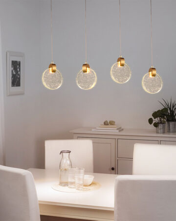 đèn thả trần trang trí bàn ăn