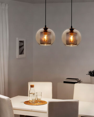 đèn thả trần trang trí bàn ăn