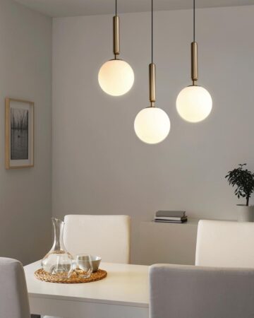 đèn thả trần trang trí bàn ăn