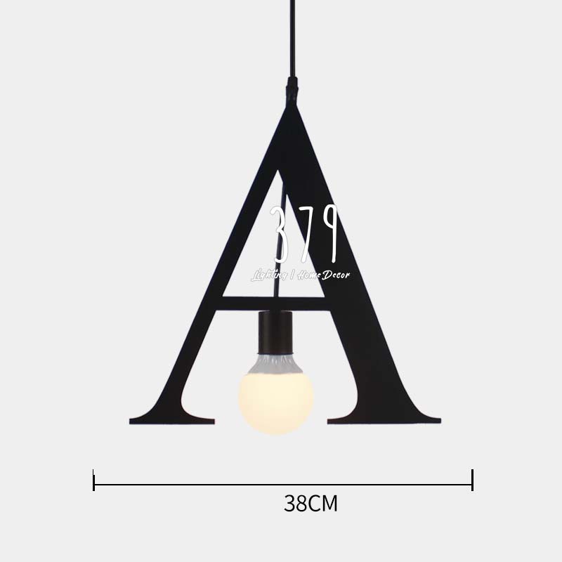 Đèn thả trang trí bảng 24 chữ cái THCN 57A