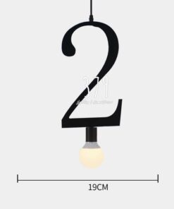 Đèn thả trang trí bảng chữ số THCN 57A