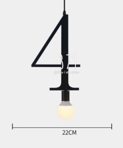 Đèn thả trang trí bảng chữ số THCN 57A