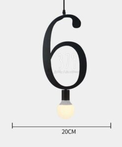 Đèn thả trang trí bảng chữ số THCN 57A