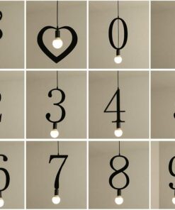 Đèn thả trang trí bảng chữ số THCN 57A