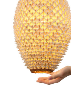 Đèn thả bàn ăn đan lá thủ công cao cấp