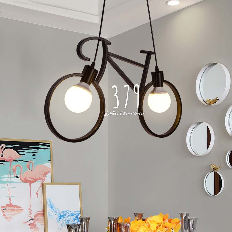 Đèn thả trang trí xe đạp giá rẻ THCN 03