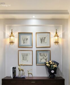 Đèn gắn tường đồng trang trí ngoài trời WE605