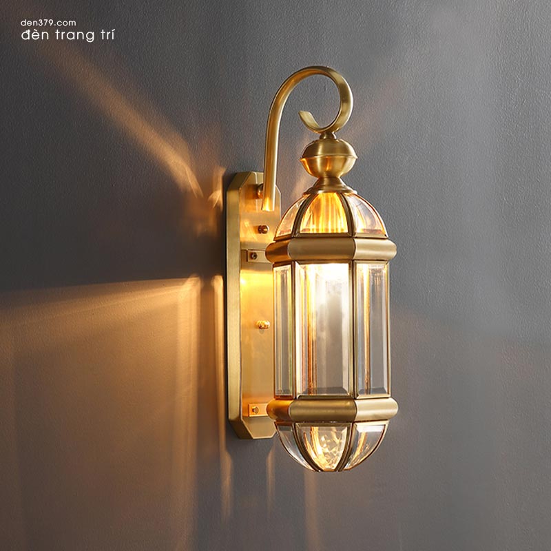 Đèn gắn tường đồng trang trí ngoài trời WE605