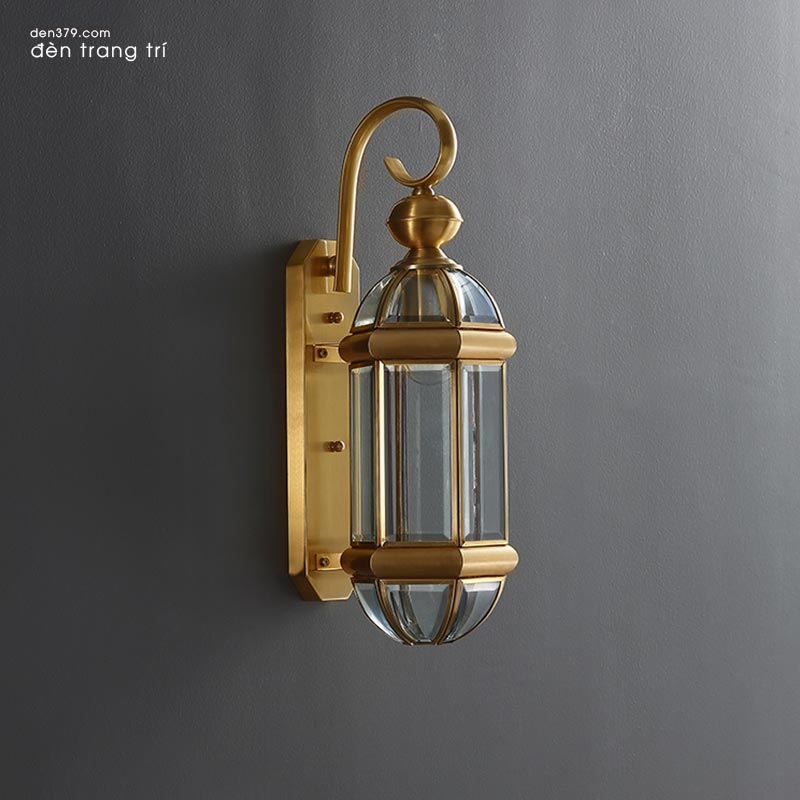Đèn gắn tường đồng trang trí ngoài trời WE605