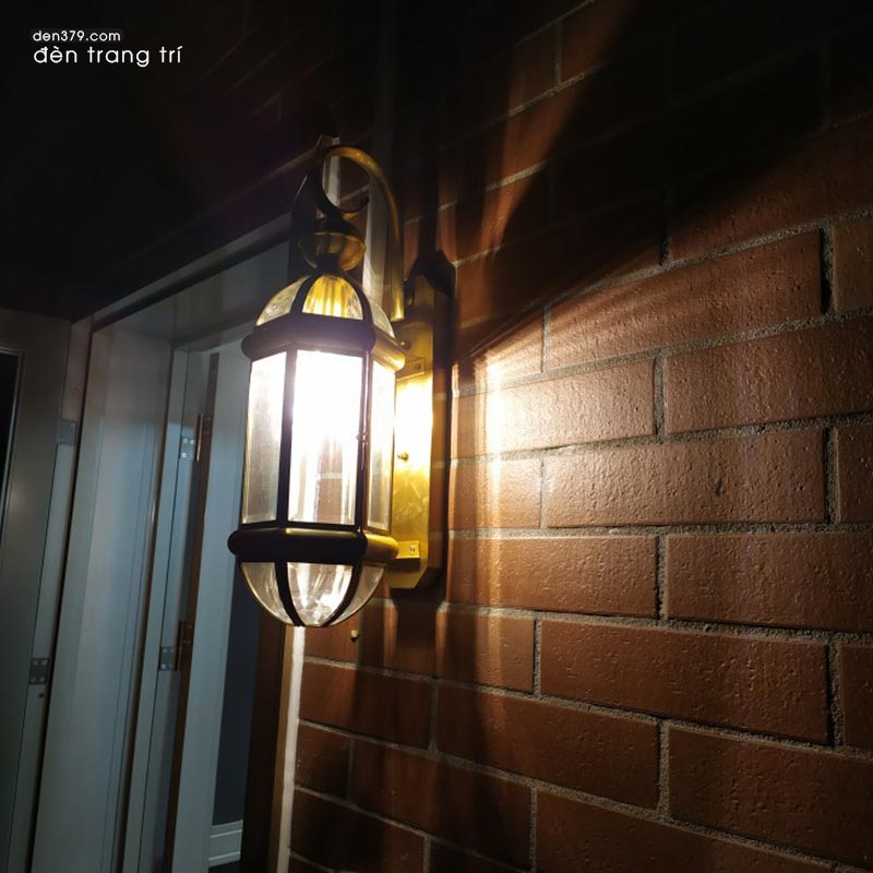 Đèn gắn tường đồng trang trí ngoài trời WE605