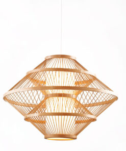 Đèn thả trang trí mây tre đan