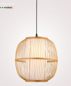 Đèn thả trang trí mây tre đan