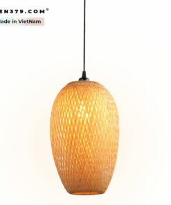 Đèn thả trang trí mây tre đan