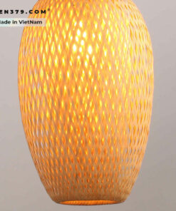 Đèn thả trang trí mây tre đan