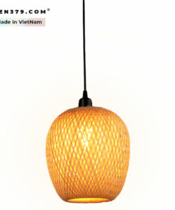 Đèn thả trang trí mây tre đan