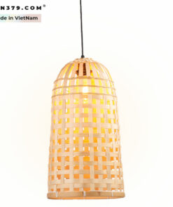 Đèn thả trang trí mây tre đan