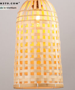 Đèn thả trang trí mây tre đan